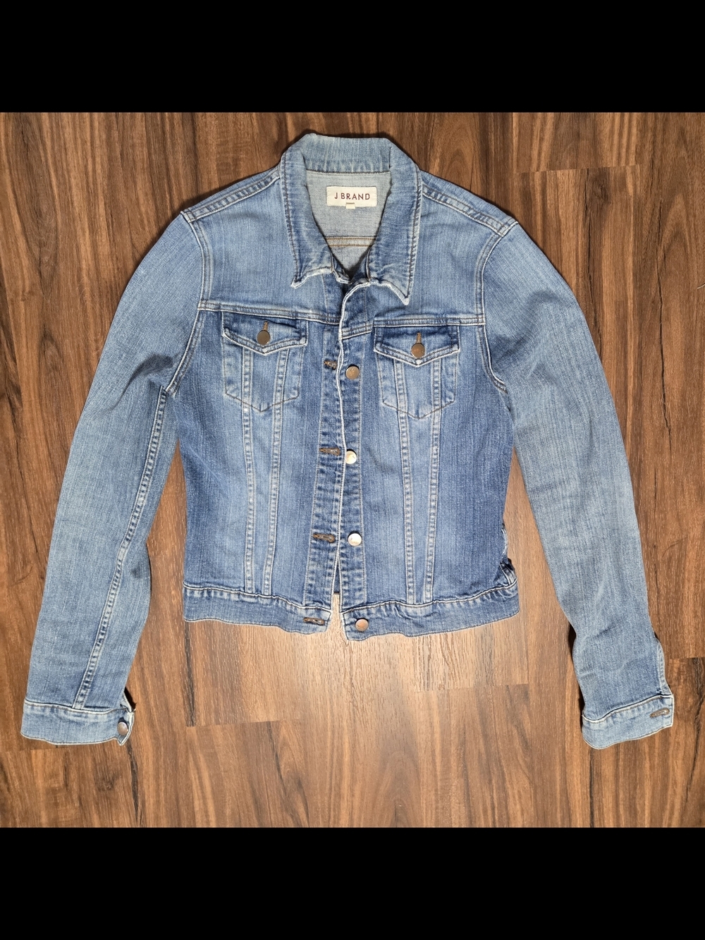 J Brand Classic Medium Wash Universe Denim Jacket Size Large